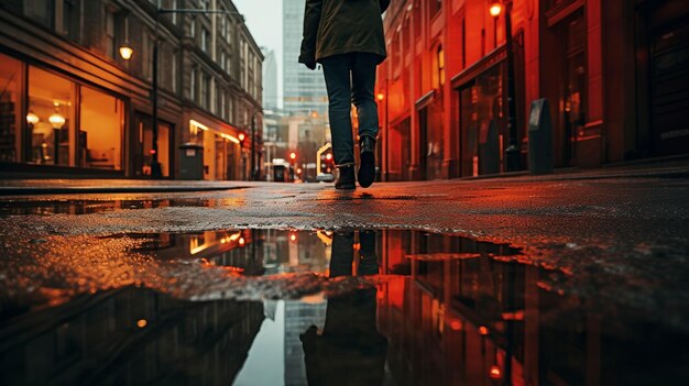 Aprovecha los días de lluvia y captura los reflejos en los charcos que vuelven superficies mundanas