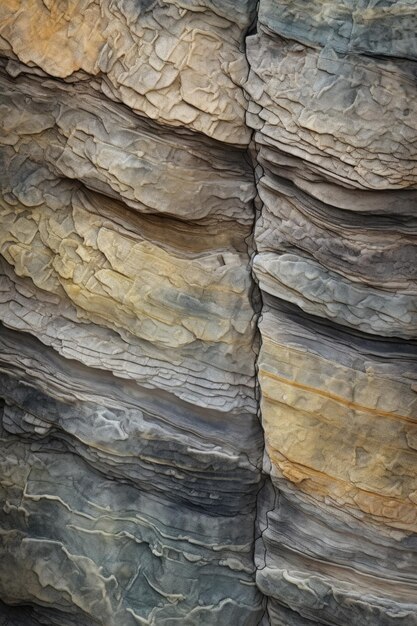 Aproximação da superfície de pedra natural texturizada criada com ai generativa