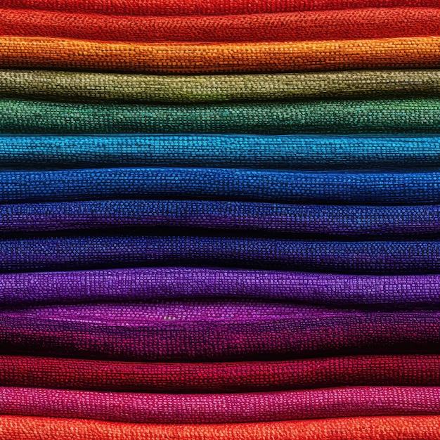 Aproximação de uma textura de linho arco-íris com um padrão colorido