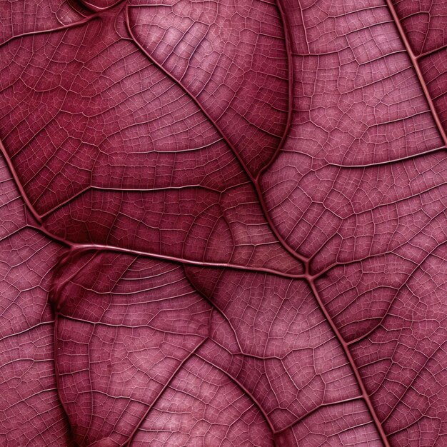 Foto aproximação de uma textura de veias de folhas marrons com um padrão rico