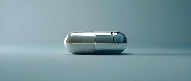 Aproximación minimalista al concepto de medicina del futuro Medicina del futuro Tecnología de salud de pastillas mejoradas por IA Diseño minimalista