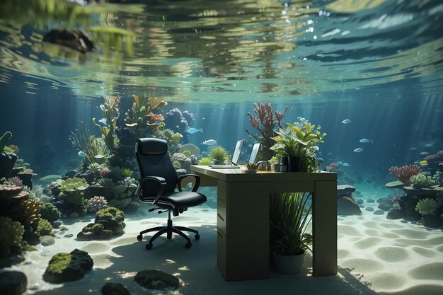 Aqua Scaping Work Environment Oásis de Produtividade Submersível