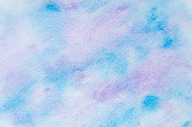 Aquarela abstrata azul e roxa