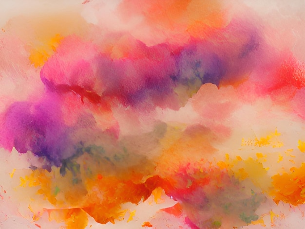 Aquarela abstrata com textura de fumaça em aquarela