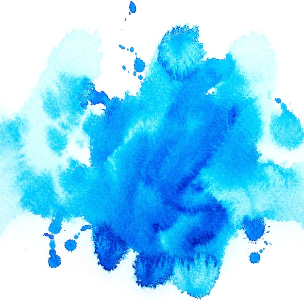 aquarela azul