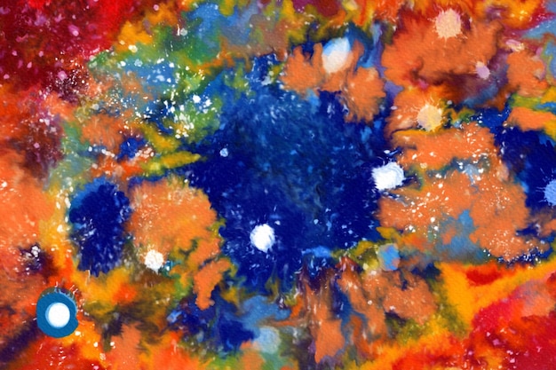 Aquarela Celestial Explorando o Espaço e Galáxias fundo do espaço em aquarela Pintura digital