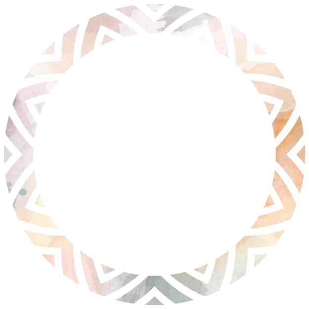 Aquarela de color en papel blanco Marco Grunge de fondo Retro