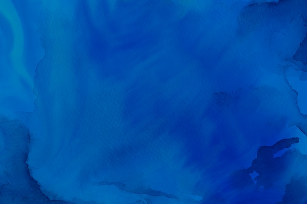 Aquarela com textura de fundo azul