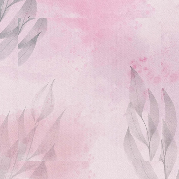 Aquarela coroa floral fundo de ilustração