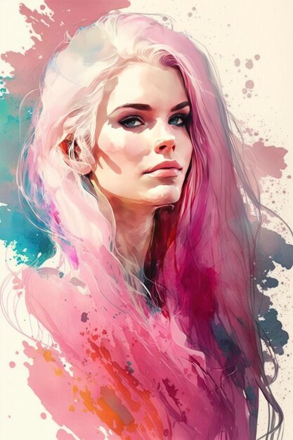 Aquarela da Barbie