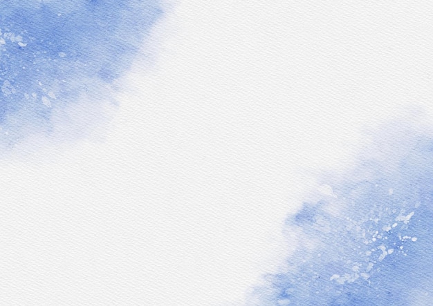 Aquarela de céu azul com fundo de textura de papel para modelo de cartão de convite cartão de saudação cartão de casamento