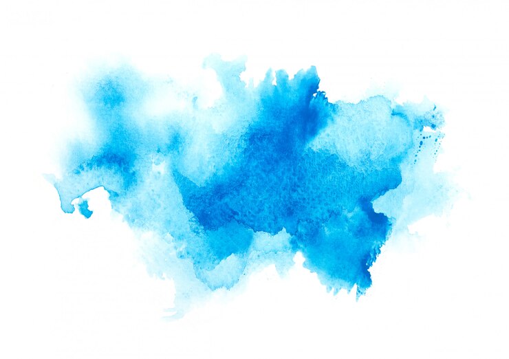 aquarela de cor azul.