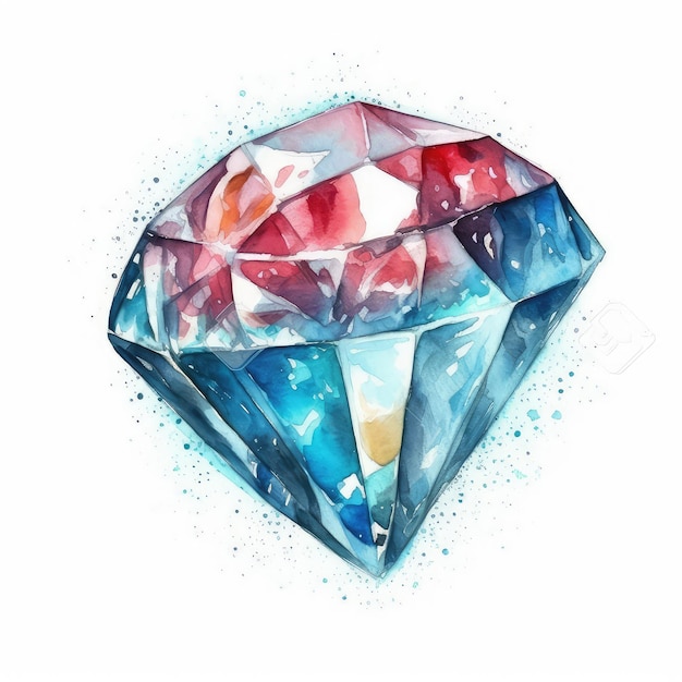 Aquarela de diamante