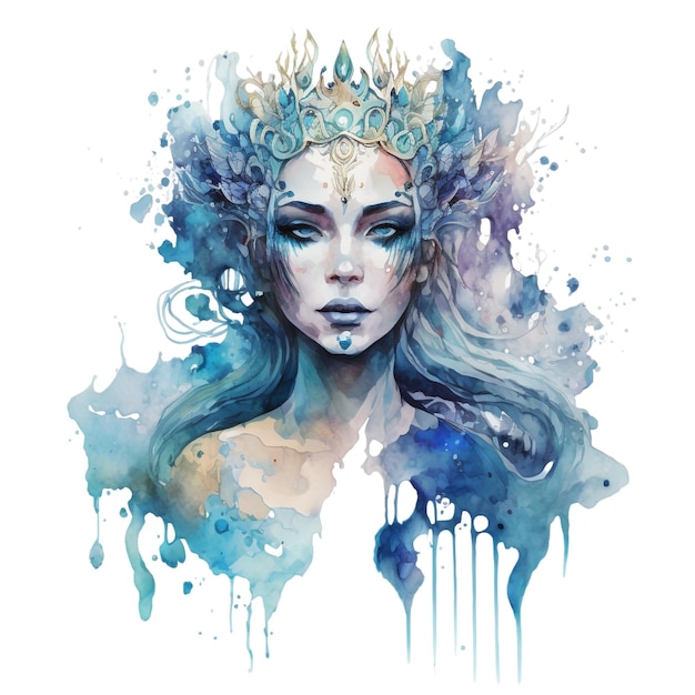 aquarela deusa da água 3