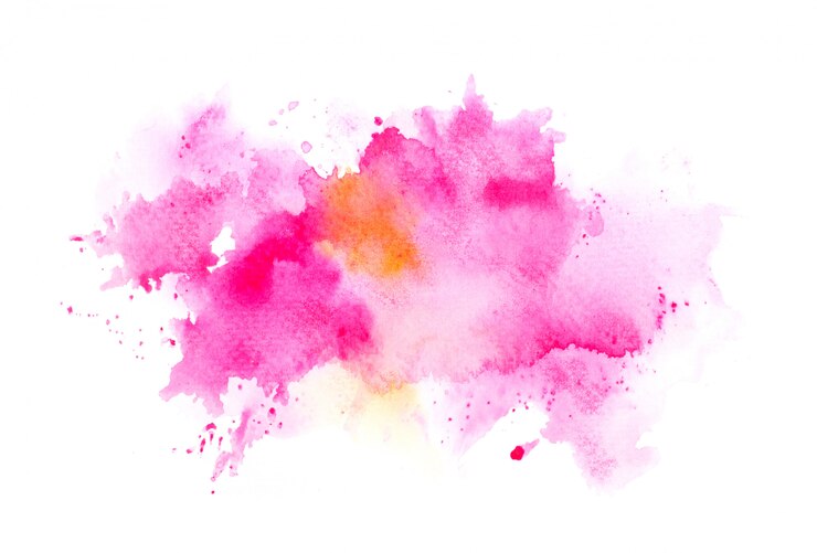 aquarela escova rosa