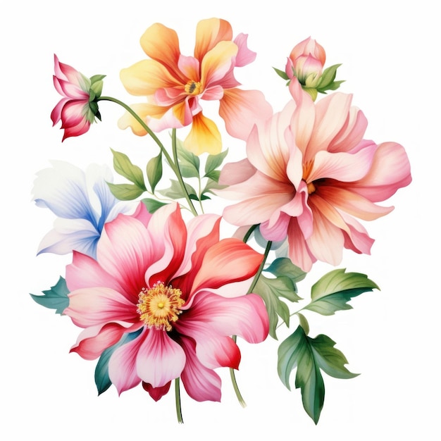 Aquarela Floral Imagem Limpa