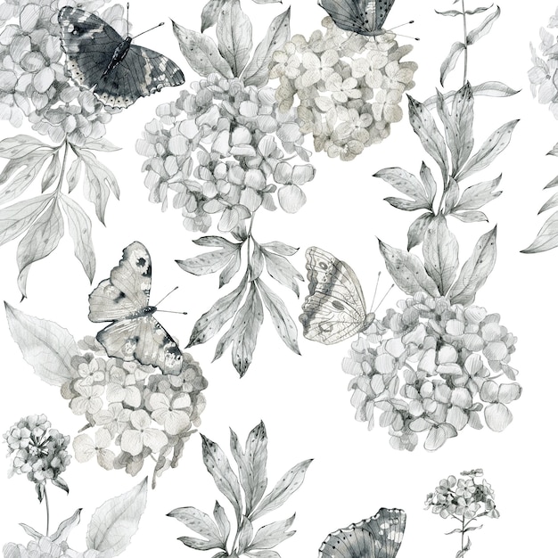 Aquarela Floral Seamless Pattern