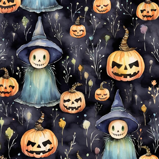 Aquarela Halloween 13