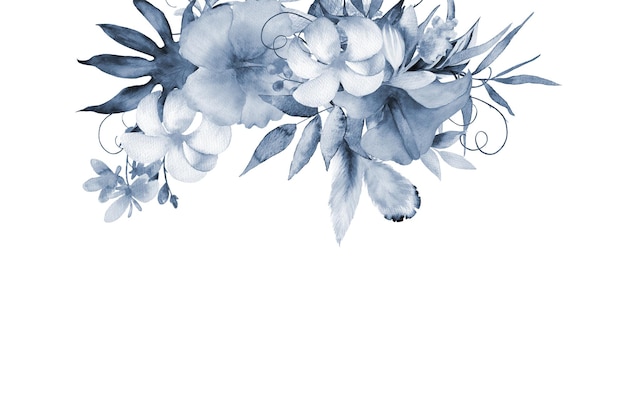 Foto aquarela livre padrão floral