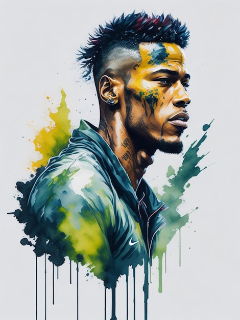 Aquarela Neymar Jr.