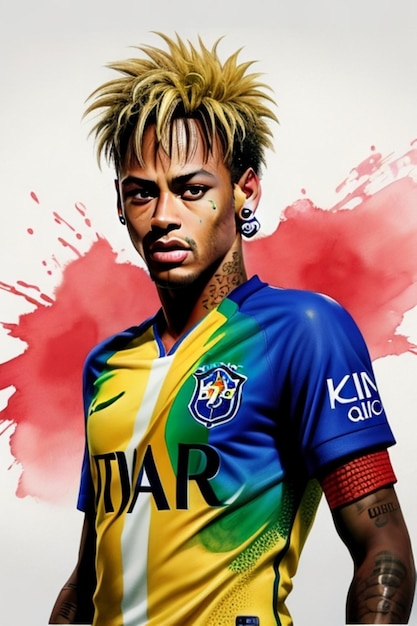 aquarela neymar júnior