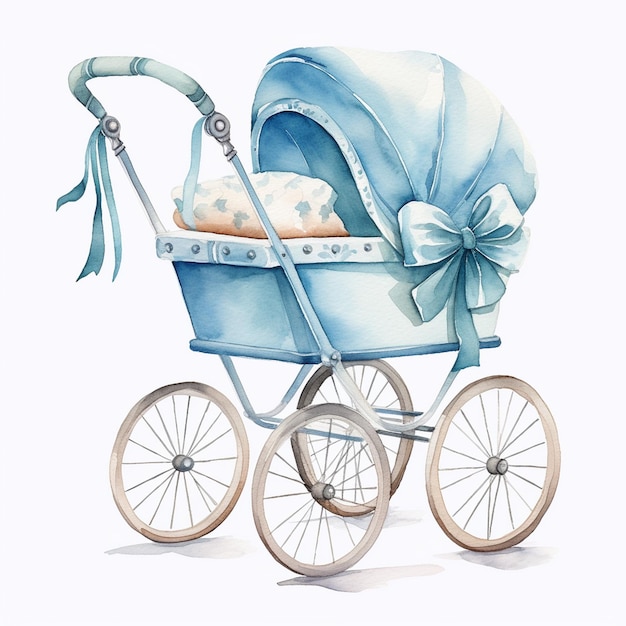 Aquarela para carrinhos de bebé Clipart