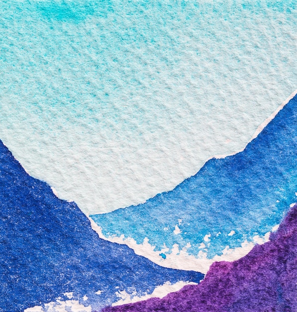 Foto aquarela pintada à mão abstrata fundo molhado colorido em papel cor de arte de textura artesanal para papel de parede criativo ou trabalho de arte de design cores pastel