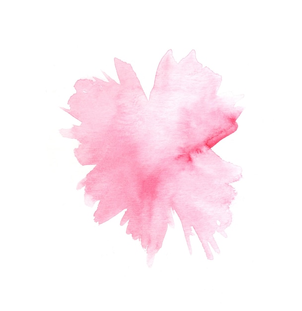 Aquarela pintada à mão ilustração de flor rosa. elemento do álbum de recortes.