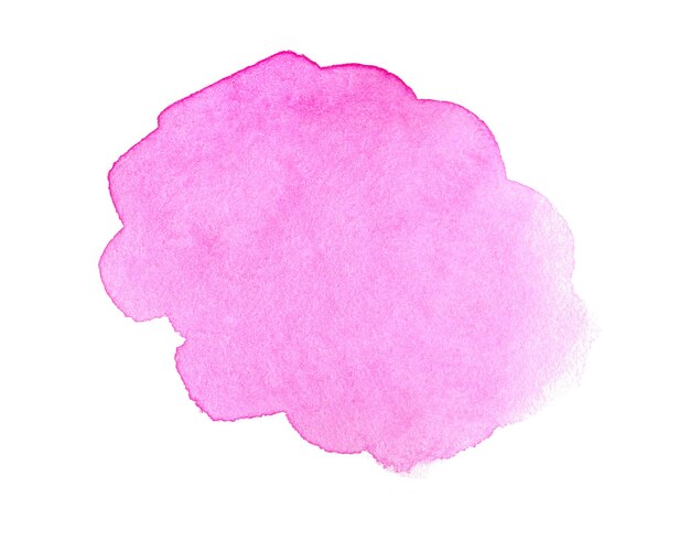 Foto aquarela rosa abstrata sobre fundo branco clipart aquarela para texto ou logotipo