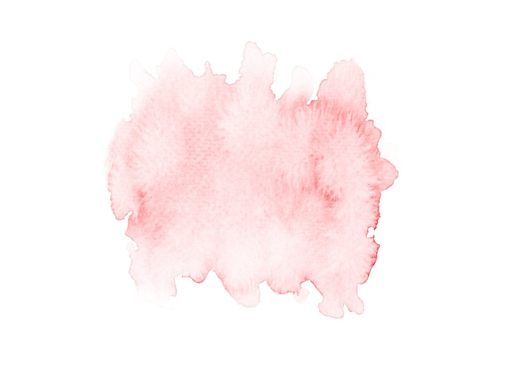 aquarela rosa em papel branco