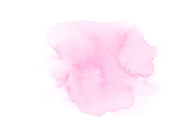 Aquarela rosa em papel branco