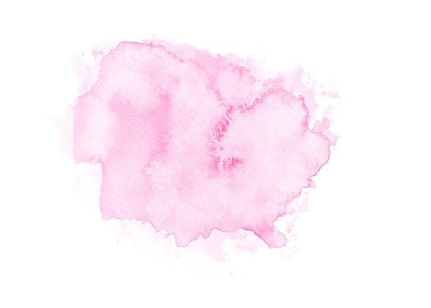 aquarela rosa em papel branco