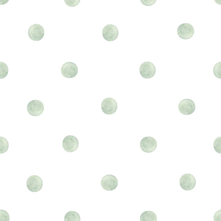 Foto aquarela sem costura padrão bolinhas verdes. isolado no fundo branco. clipart desenhado à mão.