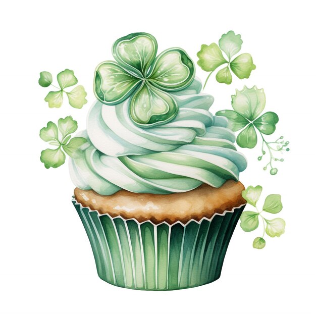 Aquarela St. Patrick Green Cupcaked