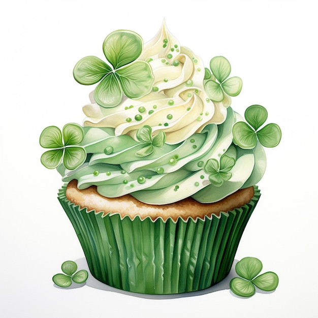 Aquarela St. Patrick Green Cupcaked