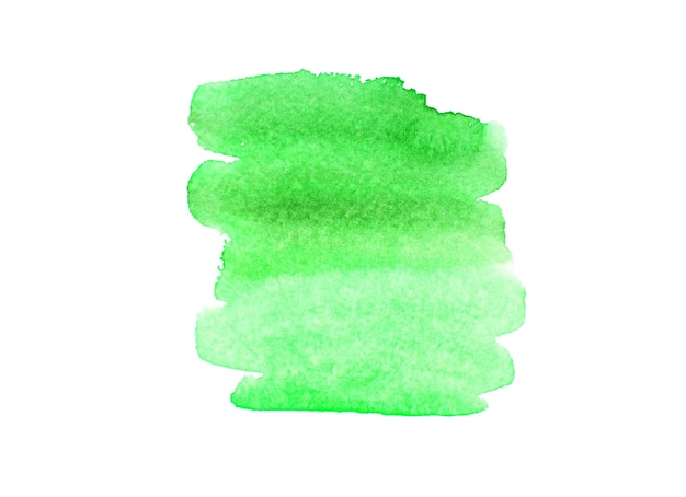 Aquarela verde sobre papel