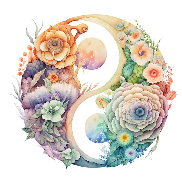 aquarela yin yang 13