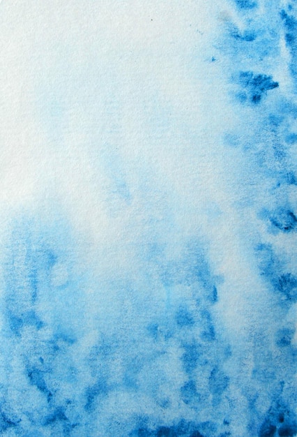 Foto aquarell abstrakter blauer hintergrund mit kopierraum aquarell bemalte papierstruktur