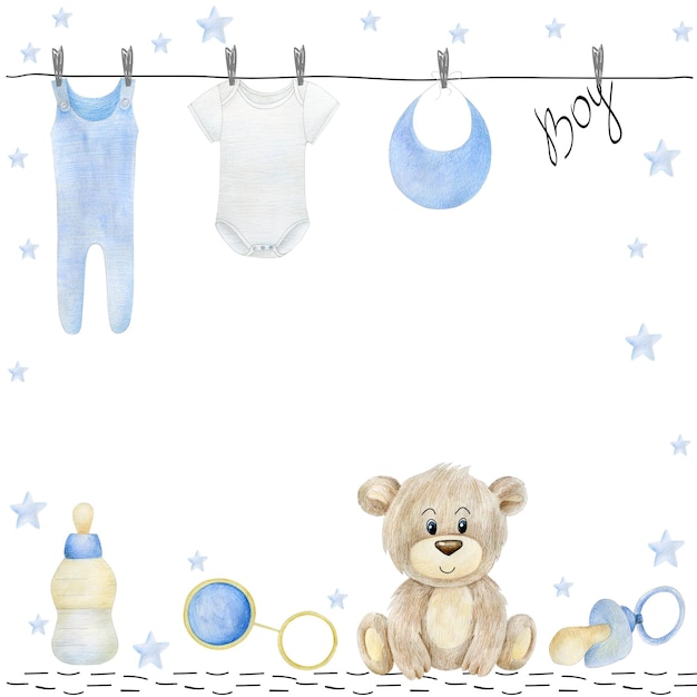Aquarell-Babyschauer
