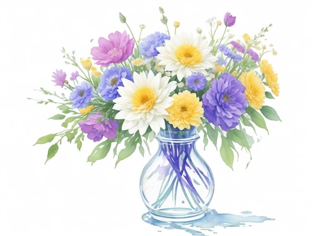 Aquarell Blumen Freie Illustration