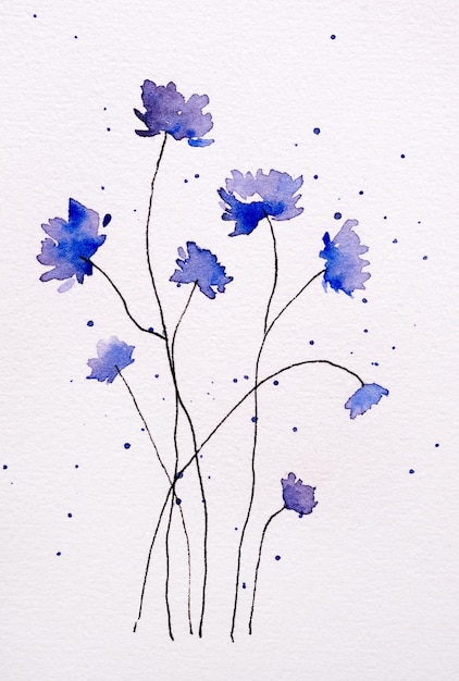 Aquarell Blumenmalerei