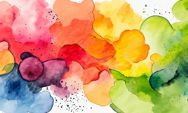 Foto aquarell bunte abstrakte malerei illustration cartoon-stil tapete hintergrunddesign