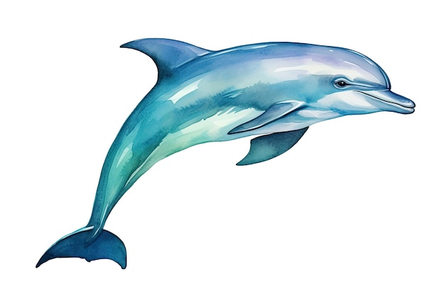 Aquarell-Delfin