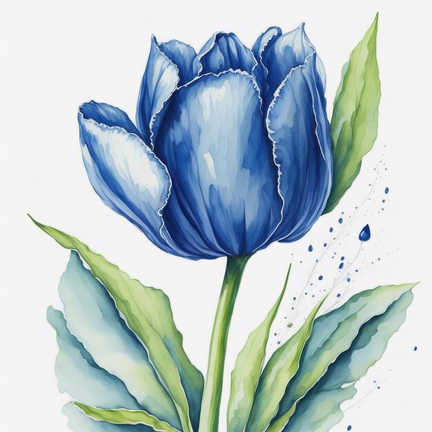 Aquarell eine wunderschöne Blume