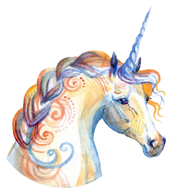 Aquarell Einhorn 7