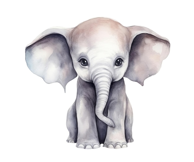 Aquarell Elefant