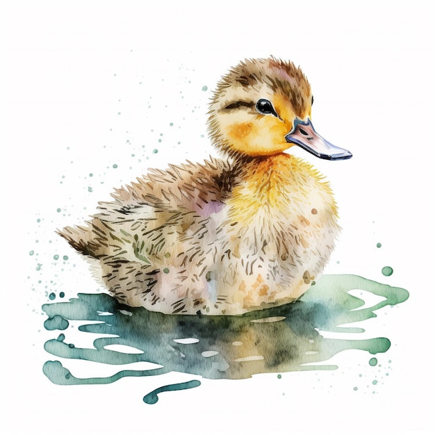 Aquarell Ente