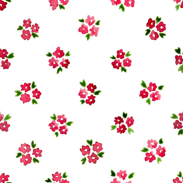 Aquarell Floral Seamless Pattern