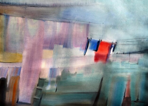 Aquarell gemaltes abstraktes Bild