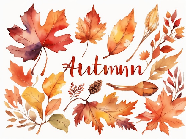 Aquarell Herbst ClipArt